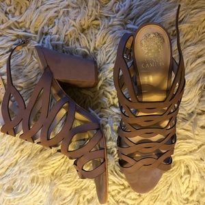 Vince Camuto Chunky Blush Heels